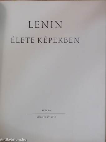 Lenin élete képekben