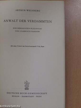 Anwalt der Verdammten