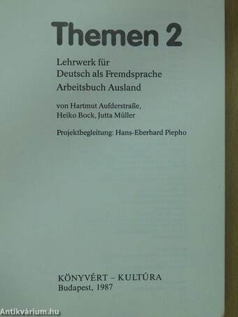 Themen 2 - Arbeitsbuch