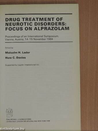 Drug Treatment of Neurotic Disorders: Focus on Alprazolam