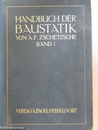 Handbuch der Baustatik I.