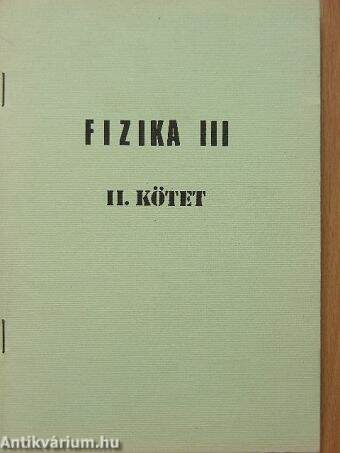 Fizika III/II.