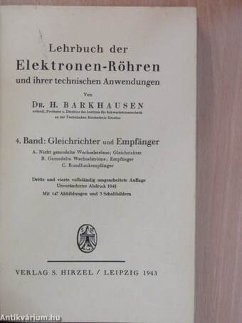 Lehrbuch der Elektronen-Röhren 4.