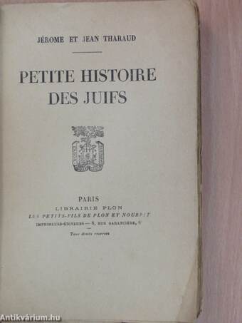 Petite histoire des Juifs