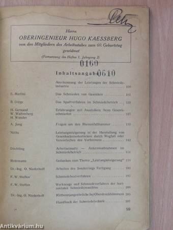 Schmiedetechnische Mitteilungen März 1944