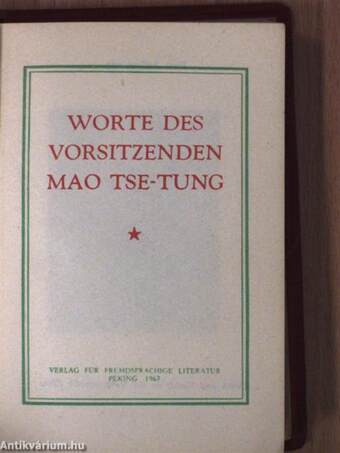 Worte des vorsitzenden Mao Tse-Tung