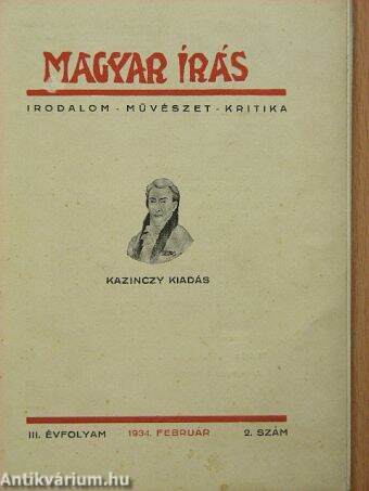 Magyar Írás 1934. február