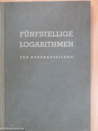 Fünfstellige Logarithmen