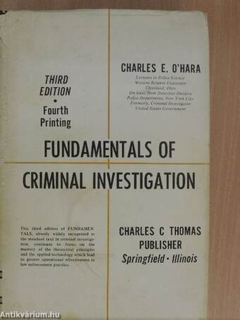 Fundamentals of Criminal Investigation