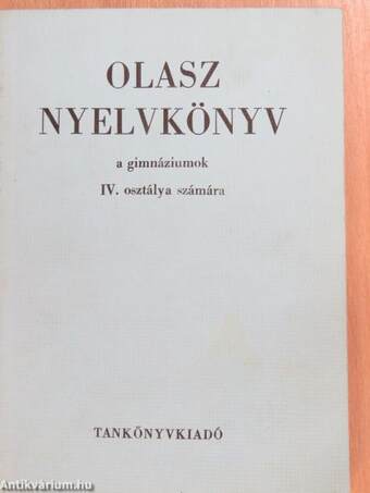 Olasz nyelvkönyv IV.