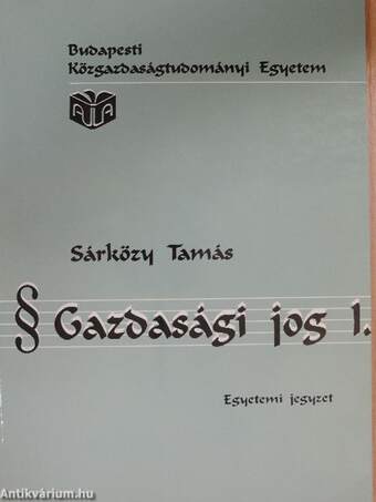 Gazdasági jog I.