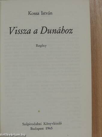 Vissza a Dunához