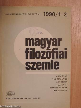 Magyar Filozófiai Szemle 1990/1-2