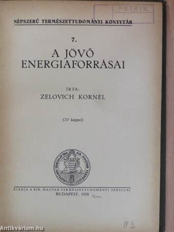 A jövő energiaforrásai