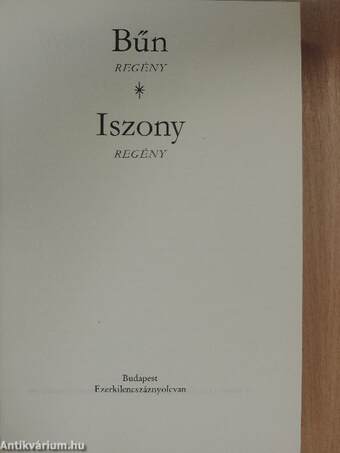 Bűn/Iszony