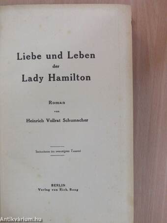 Liebe und Leben der Lady Hamilton