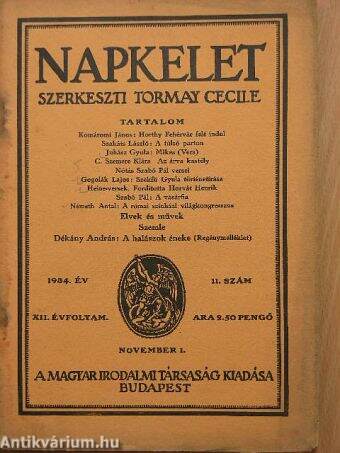 Napkelet 1934. november 1.