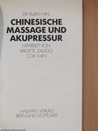 Chinesische Massage und Akupressur