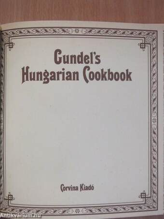 Gundel's Hungarian Cookbook