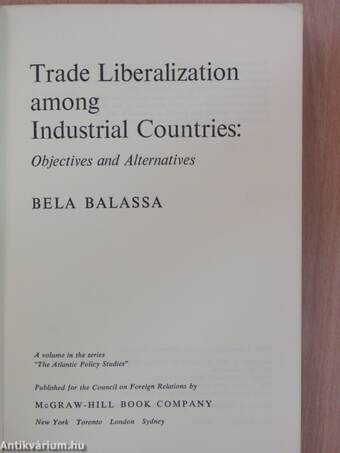 Trade Liberalization among Industrial Countries