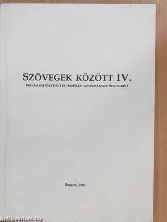 Szövegek között IV.