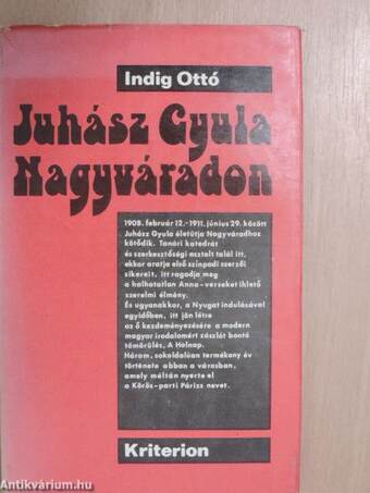 Juhász Gyula Nagyváradon