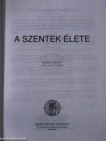 A szentek élete I.