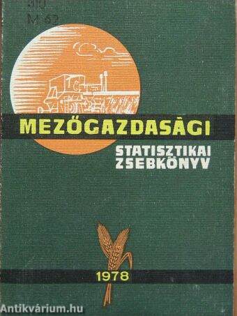 Mezőgazdasági Statisztikai Zsebkönyv 1978