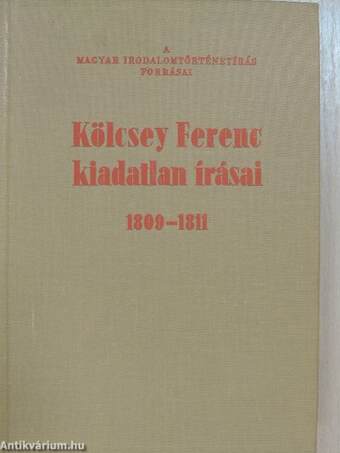 Kölcsey Ferenc kiadatlan írásai