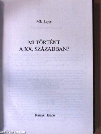 Tolnai Világtörténelme - Mi történt a XX. században?