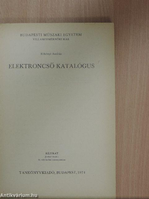 Elektroncső katalógus