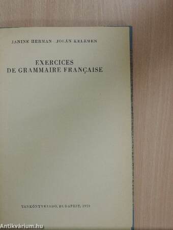 Exercices de Grammaire Francaise