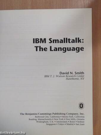 IBM Smalltalk: The Language