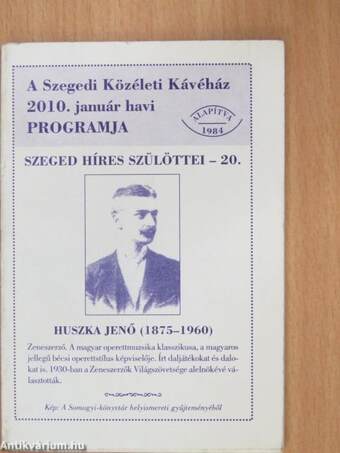 A Szegedi Közéleti Kávéház 2010. Programja (nem teljes évfolyam)