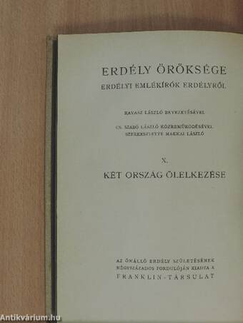 Erdély öröksége X.