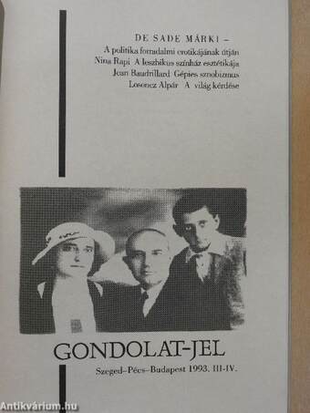 Gondolat-jel 1993/III-IV.