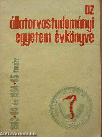 Az Állatorvostudományi Egyetem évkönyve 1963/64. és 1964/65. tanév