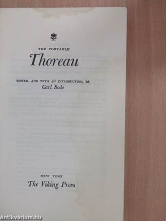 The Portable Thoreau