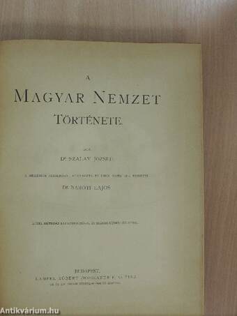 A magyar nemzet története I-IV.