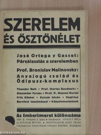 Szerelem és ösztönélet