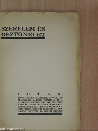 Szerelem és ösztönélet