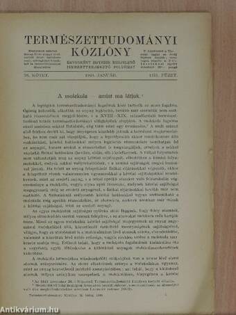 Természettudományi Közlöny 1944. január-december