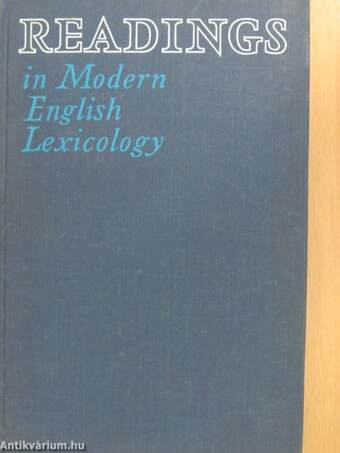 Readings in Modern English Lexicology