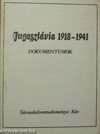 Jugoszlávia 1918-1941