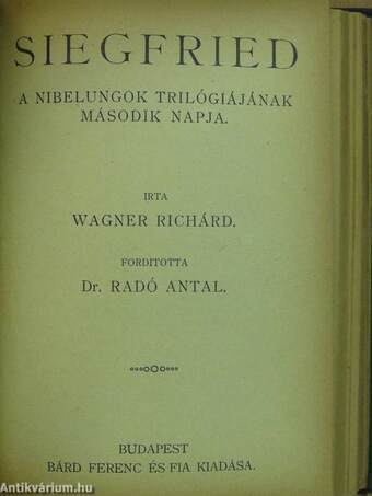 A bolygó hollandi/Faust/Hamlet/Hoffmann meséi/Lakmé/A nürnbergi mesterdalnokok/Parasztbecsület/A sevillai borbély/Siegfried/Tannhäuser és a wartburgi dalnokverseny/A walkür/Zsidó nő