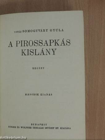 A pirossapkás kislány