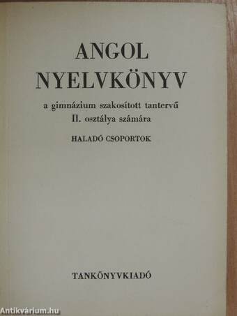 Angol nyelvkönyv II.