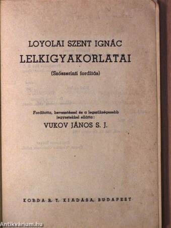 Loyolai Szent Ignác lelkigyakorlatai