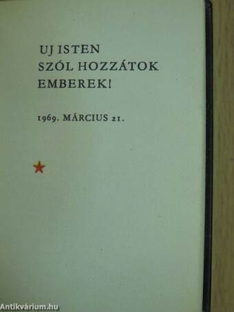 Uj Isten szól hozzátok emberek! (minikönyv) (számozott)