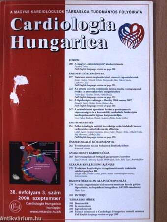 Cardiologia Hungarica 2008. szeptember